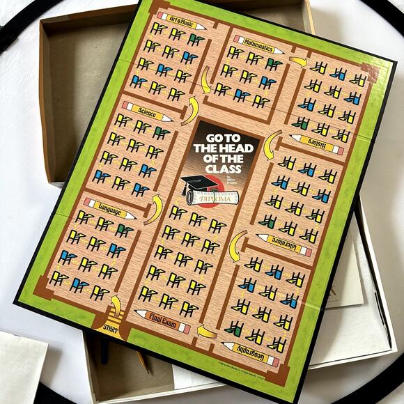 Vintage 1986 Go To The Head Of The Class Board Game Deluxe Edition - Picture 9 of 11
